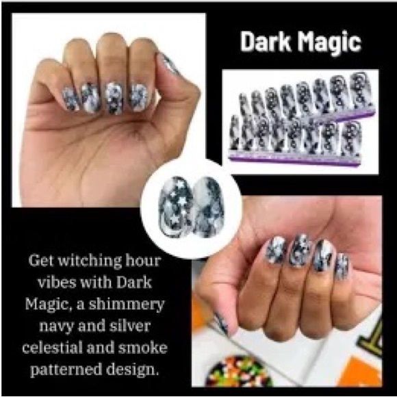 🌸Sale:3/$30🌸 Color Street Nail Polish Strips. Shade: Dark Magic. NWT. - Picture 3 of 3